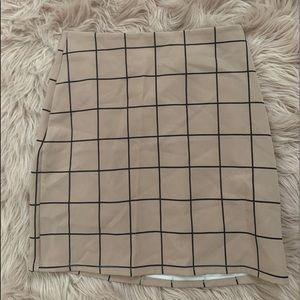 Tan Mini Skirt